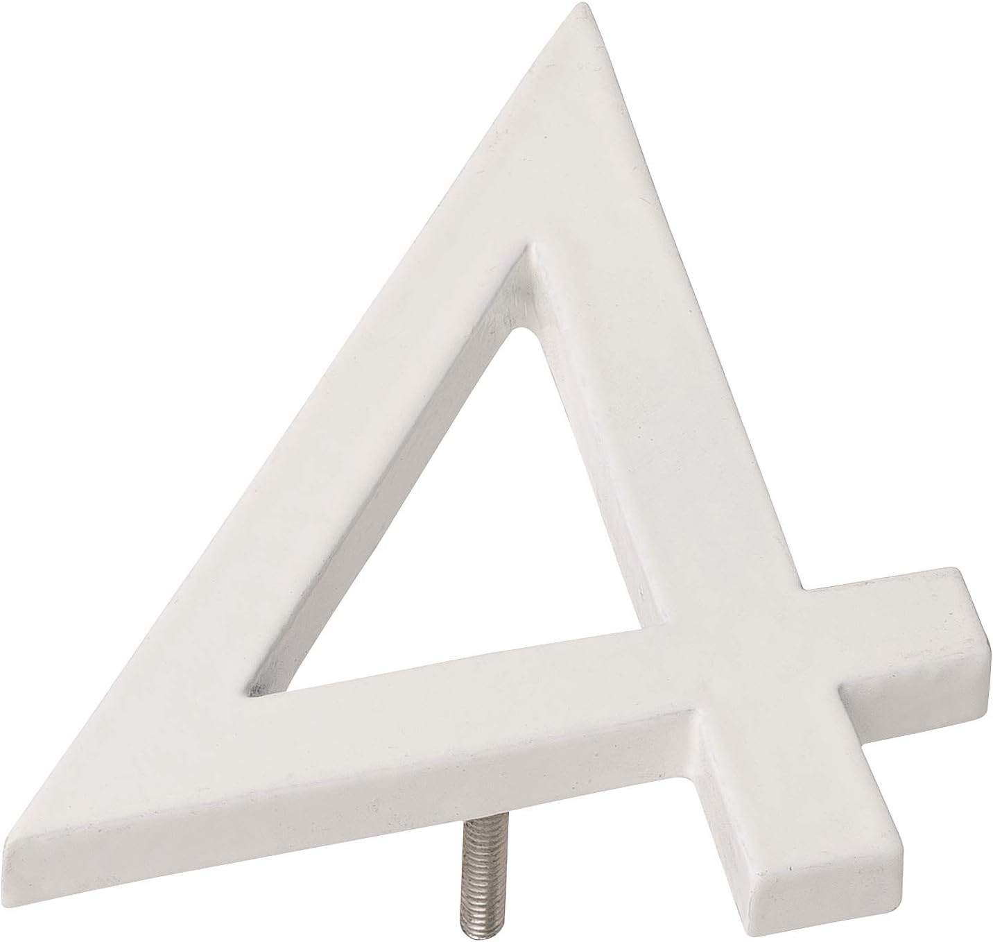 Address Signs - Montague Metal Products MHN-06-F-WE1-4 Solid Brushed Aluminum Modern Floating Address House Numbers, 6