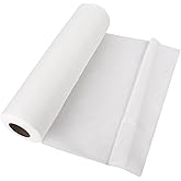Klmnop 12" x 22 Yd Soft & Cozy Embroidery Stitch Cover, Extra Long Fusible Light Weight Stabilizer for Embroidery Machines Backing Covering Scratchy Stitches(White)