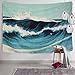 Martine Mall Tapestry Wall Tapestry Wall Hanging Tapestries Ocean Tapestry Wall Art Ocean Wave Decor Blue Indian Tapestry Wall Blanket Wall Decor Wall Art Home Decor Wall Hanging Art 82 X 59 Inches