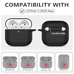 Ljusmicker for AirPods 4 Case Cover 2024 with
