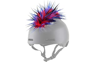 ParaWild Iguana Helmet Accessories w/Sticky Hook & Loop Fastener Adhesive (Helmet not Included), Fun Helmet Mohawk/Cover for Snowboarding, Skiing, Biking, Cycling, Skating for Kids and Adults