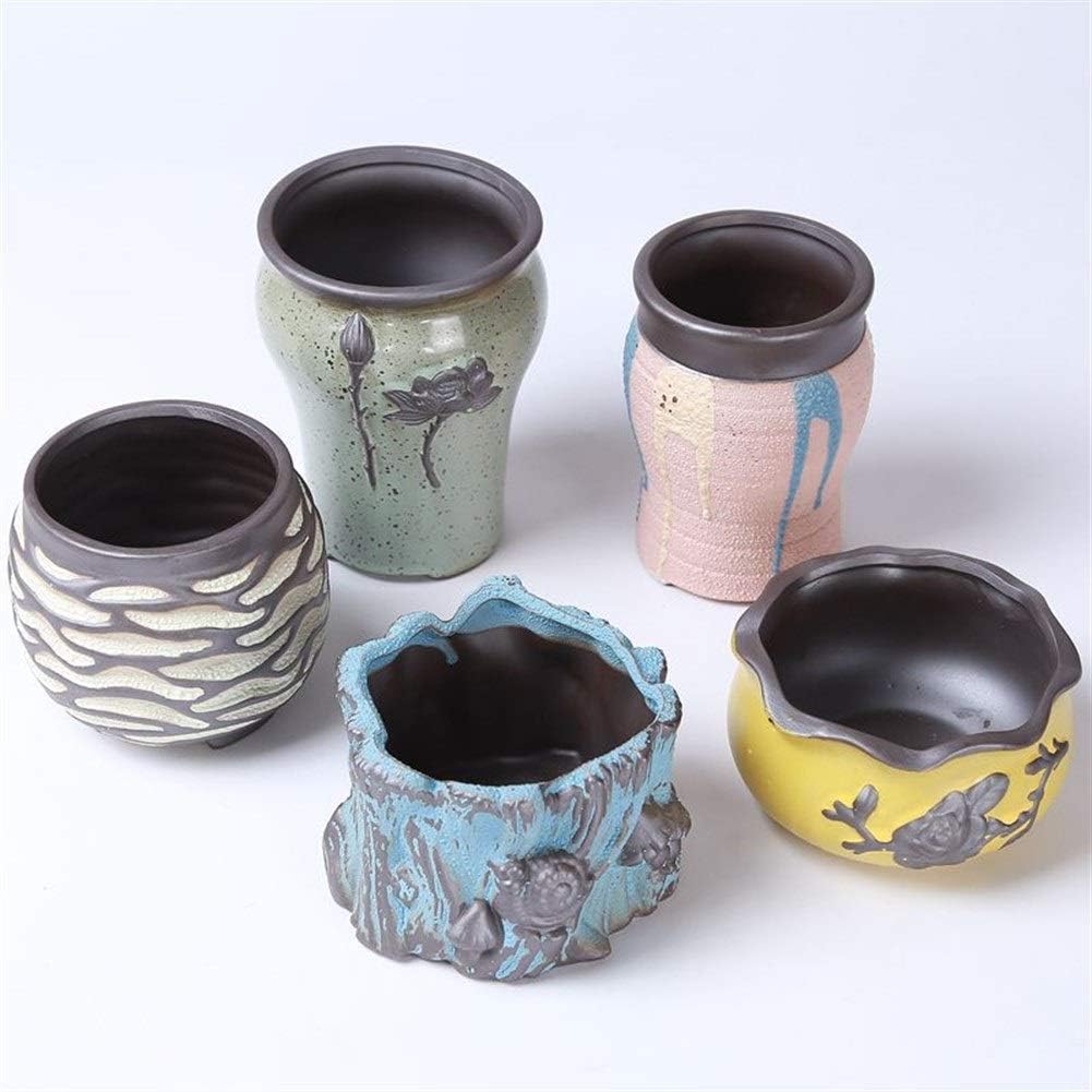 Ceramic Flower Pot Set Creative Succulent Flower Pot Modern Flower Green Hand