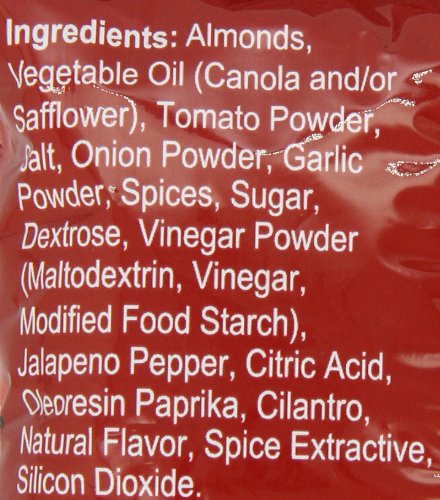 Madi K's Spicy Salsa Almonds, 2-Ounce Bags (Pack of 36)