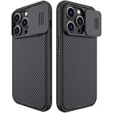 Mangix for iPhone 14 Pro Max Case with Camera Cover,Slim Fit Thin Polycarbonate Protective Shockproof Cover with Slide Camera Cover, Upgraded Case for Apple iPhone 14 Pro Max (Black)