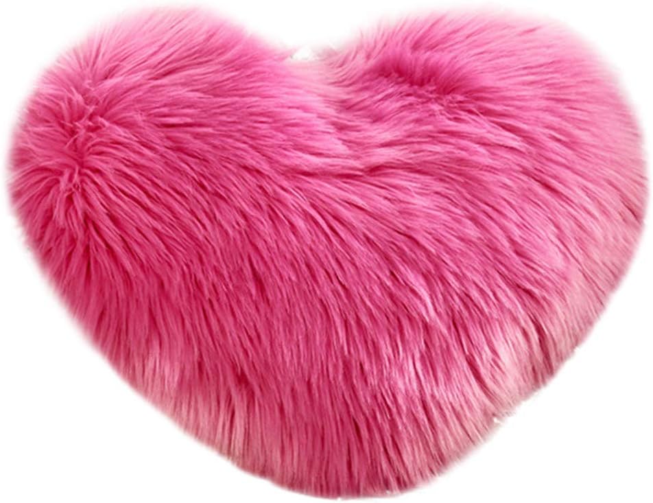 VRTUR Heart Shaped Throw Pillow Cushion Plush Pillows Gift Home Sofa Decoration Home Accessories Bedroom Design Room Decor Decoration 45 X 50cm