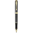 Parker Sonnet Dark Grey GT Gold Trim Rollerball Pen S0912460
