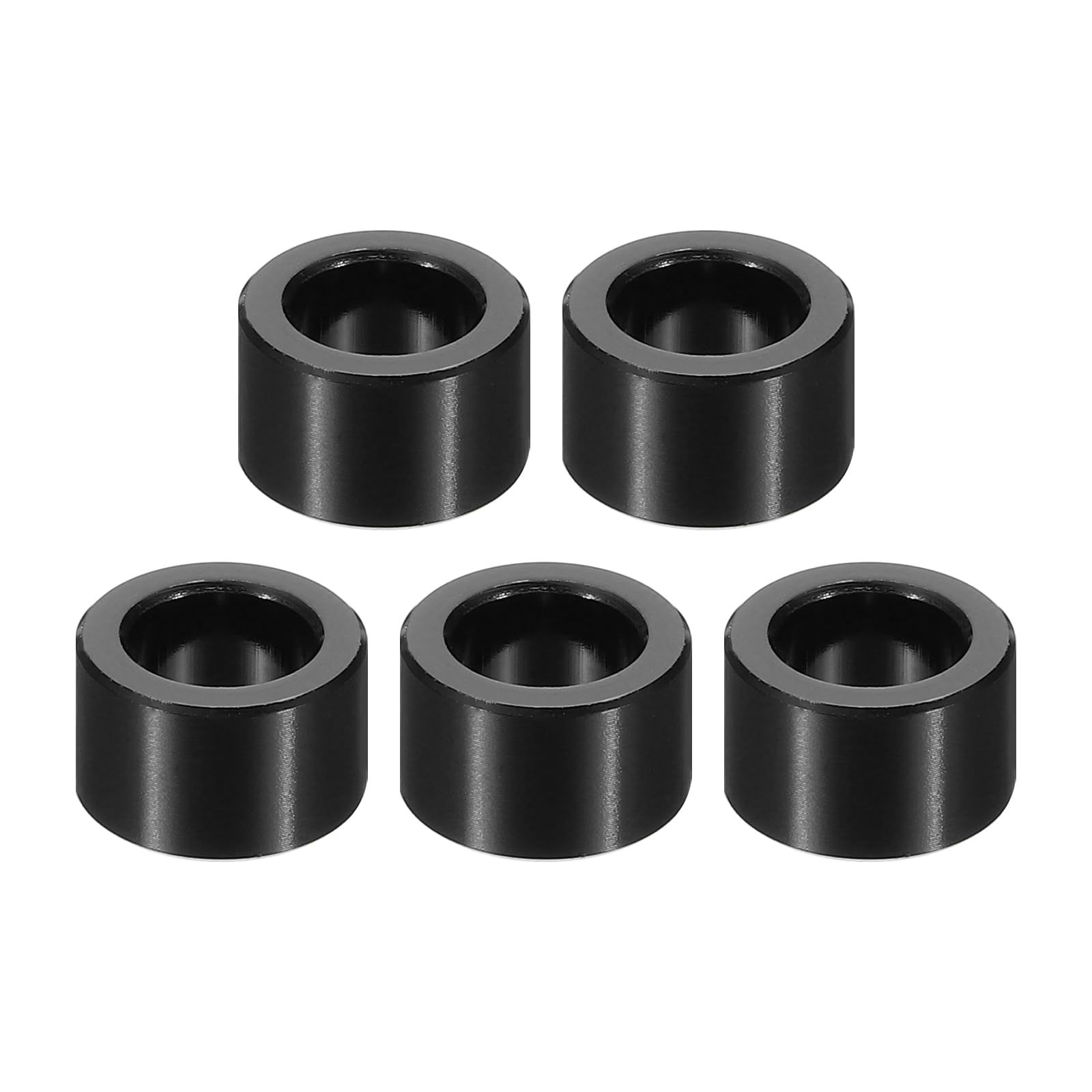 PATIKIL M8 Aluminum Spacers, 5 Pcs Metal Spacer Aluminum M8 x 1/2" OD x 5/16" L Aluminum Spacer Screw Standoff Round for 5/16" or M8 Screw Bolts