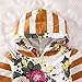 2pcs Girls Hooded Sweatshirt Tops Floral Pants Baby Take Home Outfits Costume (0-3 Months, Yellow)