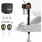 Upgraded 7500LBS Electric Trailer Jack, w/Remote Controls, RV Power A-Frame Tongue Jack with Built-in Spirit Level for Travel