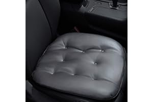 Big Ant Car Seat Pad Soft Leather Car Seat Cushion Comfort Removable Seat Protector for Car Office Home Use Four Seasons 1PC(Gray)