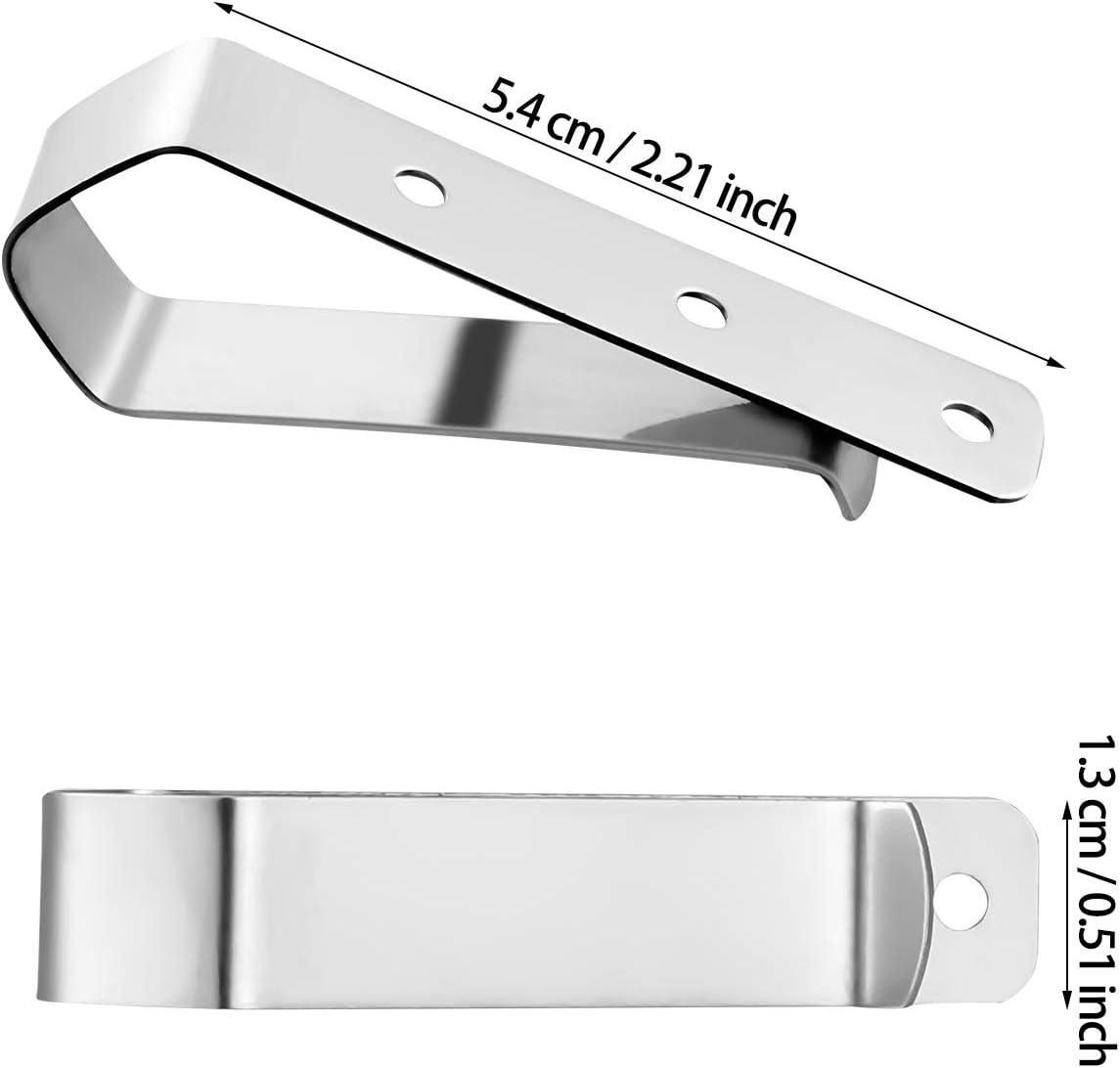 Remote Visor Clips Replacement Garage Door Opener Clip Compatible with Liftmaster Sears Chamberlain Remote Door Openers, Silver (3 Pieces) - - 