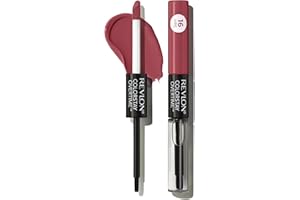 Revlon Liquid Lipstick with Clear Lip Gloss, ColorStay Overtime Lipcolor, Dual Ended with Vitamin E, 380 Always Sienna, 0.07 Fl Oz