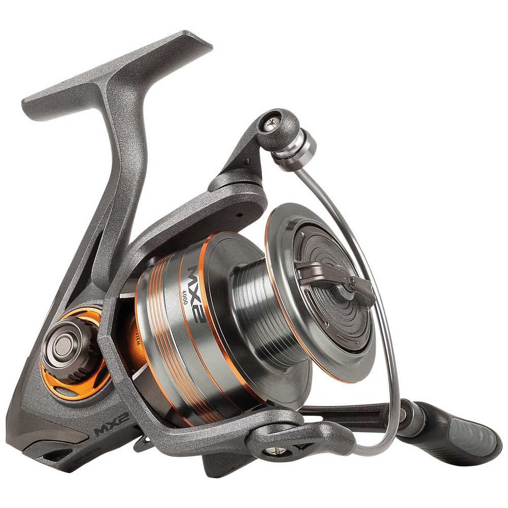 Mitchell MX2 Fishing Reel | Spinning Reel for Freshwater Predator Fishing | Lightweight Graphite Body & Rotor | Smooth Front Drag for Trout, Bass, Zander Lure Fish Angler | 4+1 Bearings | Black | 3000