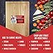 Chef Remi Cutting Board - Lifetime Replacement Warranty - Best Rated Hardwood Chopping Block - Large 16x10 Inch Kitchen Tool - Stronger Than Plastic W