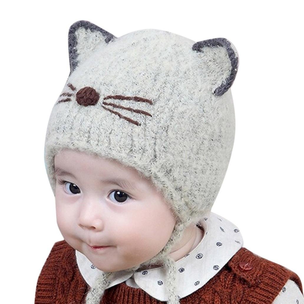 最安価格 帽子キャップハット ベビービーニー帽子 Inkach B076v9h3b7 カーキ Littleボーイズ ガールズニットウールかぎ針編み イヤーフラップ帽子キッズ冬暖かいキャップ 値引きする Www Aiq Aiq Com Mx