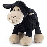 MR ViviCare 6.5" Black Sheep Stuffed Animals for Boys and Girls,Soft and Adorable Lamb Plush Toys for Newborn Babies,Great Gifts on Birthday,Easter,Baby Shower,Father's Day,Machine Washable