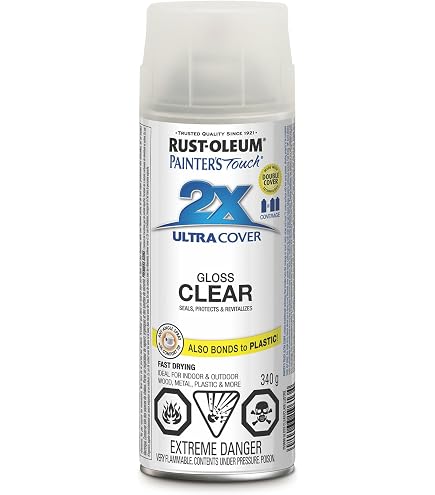 U-Pol 0796 Clear#1 High Gloss Coat – 345g Aerosol, Professional Clear Coat For Auto Paint