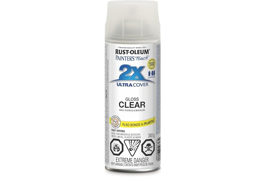 Rust-Oleum 253699 Painter's Touch 2X Ultra Cover Gloss Clear 340G