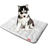 Dog Crate Mat(24" X 18"), Small Dog Bed Pad for Crate | Soft Plush Bed Pad Machine Washable, Sleeping Mat with Anti Slip Bottom