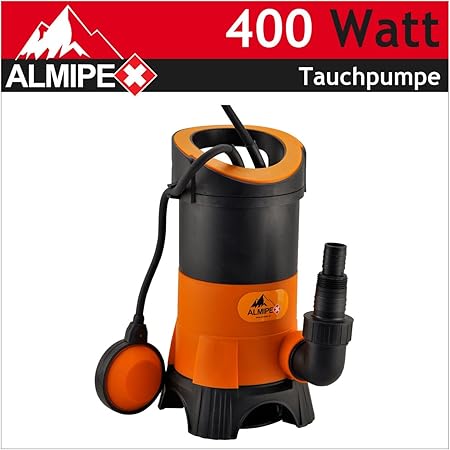 400 W Tauchpumpe Schmutzwasser Wasserpumpe Brunnenpumpe Garten Pumpe 7 500 L H Amazon De Garten
