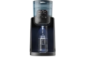 Water Warmer, HEYVALUE Baby Bottle Warmer, Formula Maker with Night Light, 4 Temperature Control & 72H Keep Warm, Detachable Tank, Instantly Dispenses Warm Water, Feed Baby More Easier and Healthier