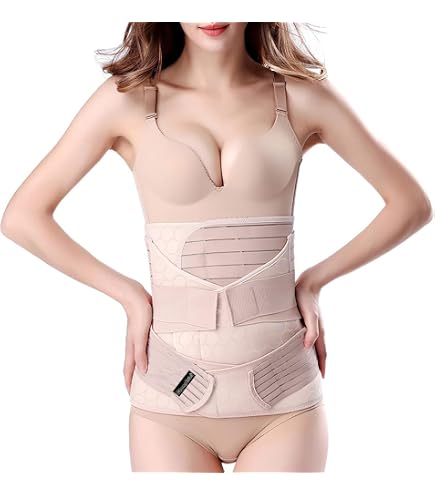 Postpartum Belly Belt – Abdomen & Pelvis Support For After Birth Recovery | Medium, White - View #9