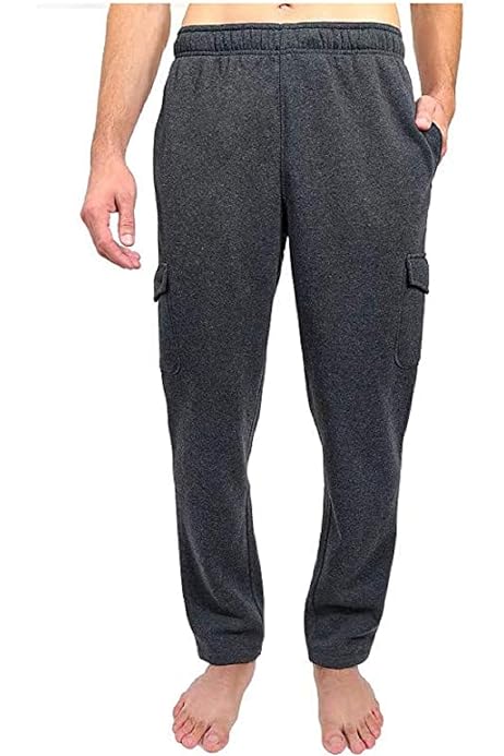 Members Mark Men's Ultimate Fleece Cargo Pant Large Grey at Amazon Men's  Clothing store