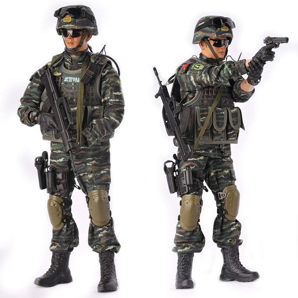 1/6 Model Soldiers, 12 Inch Action Figure Accessories Figure, Military Soldier Camouflage Kids Boys Toys