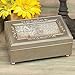 Cottage Garden Memory Those We Love Champagne Silver Embossed Petite Rose Music Box Plays Amazing Grace