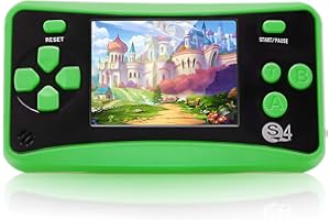 Haopapa Handheld Games Console for Kids 2.5'' Color Screen Preloaded 182 Classic Retro Video Games no Need WiFi Seniors Electronic Game Player Birthday Xmas Present for Kids Boys Girls Ages 4-9 -Green