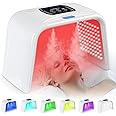 Holsn Led Light Therapy for Face Body with Spray 7 Color Led Face Mask Light Therapy,Cycle Therapy Light & Time Preset & Adjustable LED Brightness Red Light Therapy Face Mask Beauty Salon Home Spa