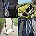 VANWALK 12KN Aluminium Wiregate Carabiners - 4 Pack - Rated 2645 LBS Each – 7075 Lightweight Carabiner Clips for Hammock Climbing Rocking (Blue)…