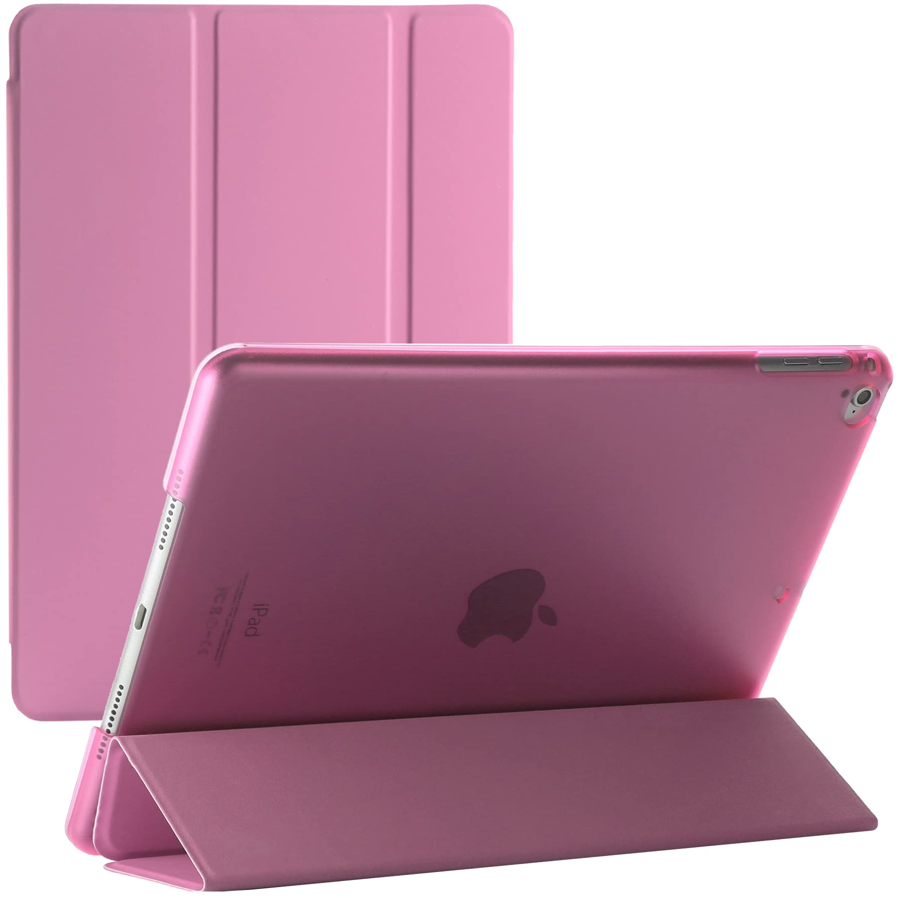 Magnetic Slim Stand Case Cover for iPad 9.7 5th Gen (2017) iPad 6th Gen (2018) iPad Air 1 iPad Air 2 (Pink)