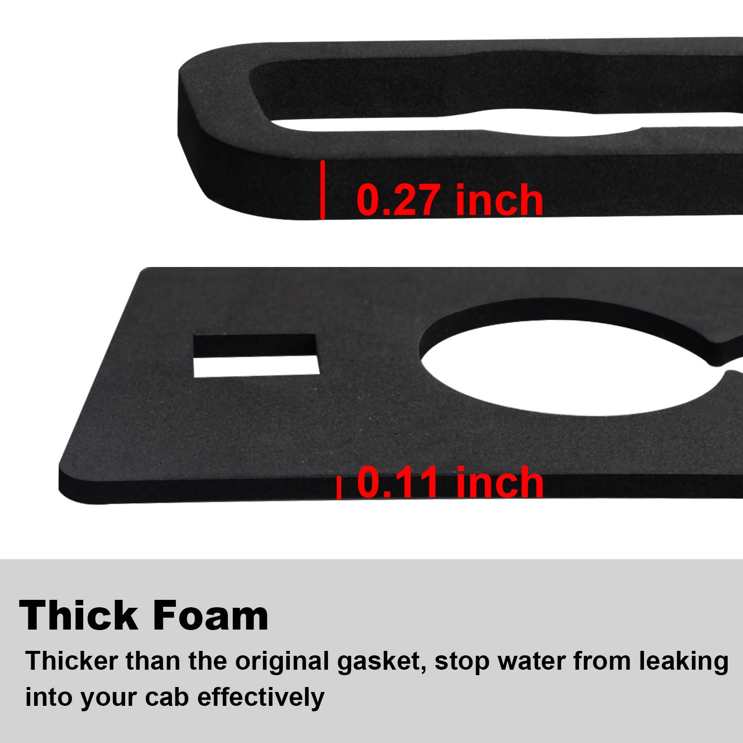 RUXIFEY Roof Cab Marker Light Gasket Clearance Running Lamp Seal