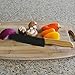 Japanese Grade Black Ceramic Knife Set Complete with 4 Knives & Sheaths featuring Ergonomic Bamboo Handles & Satori-Sharp Blades