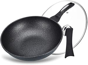 zyl Korean Wok Maifan Stone Wok Non-Stick Frying Pan Smokeless Oil Large Spoon Wok Tableware Induction Cooker Gas Cooker Universal 30cm-30cm