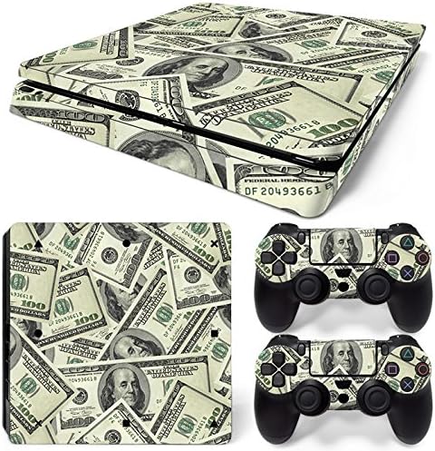 MODFREAKZ™ Console and Controller Vinyl Skin Set - Money Pile for PS4 Slim