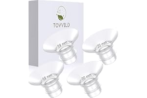TOVVILD Flange Inserts 18mm 20mm Compatible with Medela/Spectra/Willow/TSRETE/Elvie/Momcozy/Bellababy Breast Pump 24mm Shields/Flanges, Reduce 24mm Nipple Tunnel Down to Right Size, 4PCS