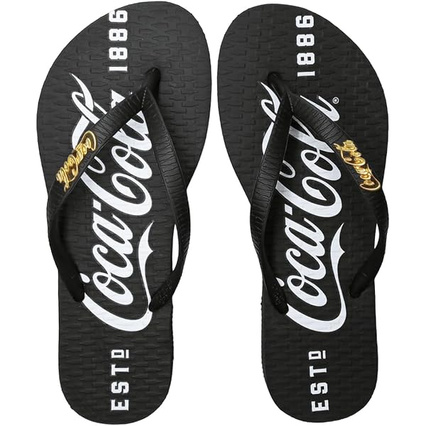 Chinelo Coca Cola 1886 Feminino Preto | Amazon.com.br