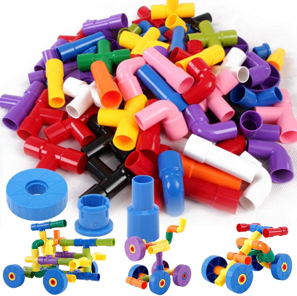 Onshine 72pcs Building Block Pipe Bricks Toy Puzzle Educational