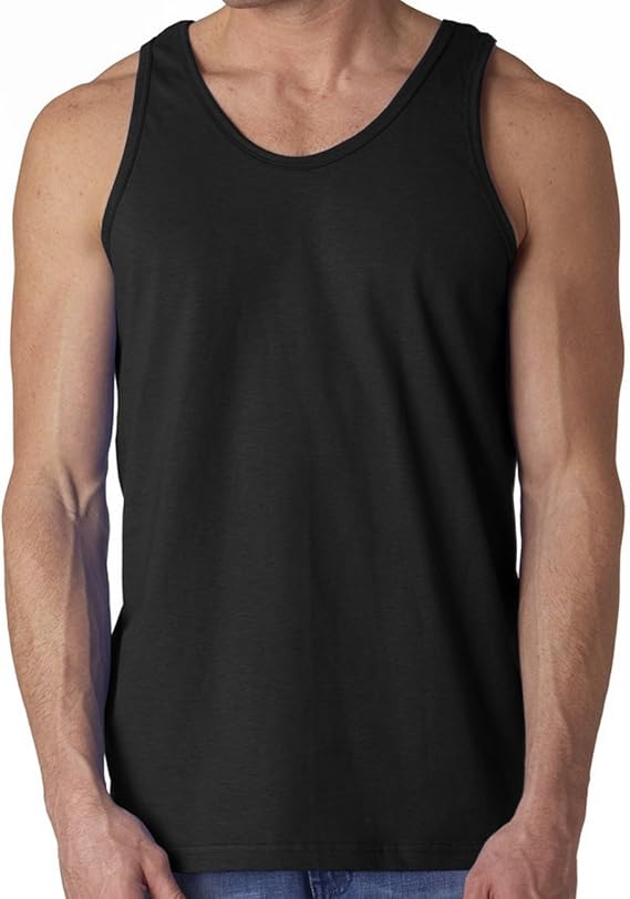 High Quality Cotton Blank Jersey Man Tank Top (medium, black) Amazon