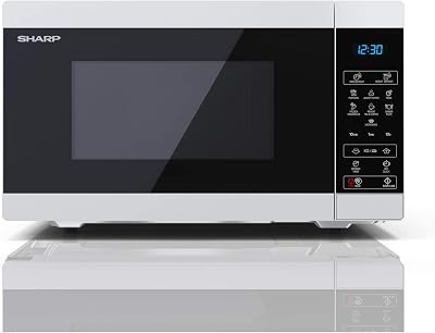 Sharp YC-MS252AU-W 25L 900W Digital Microwave ECO Defrost 11 Power Levels