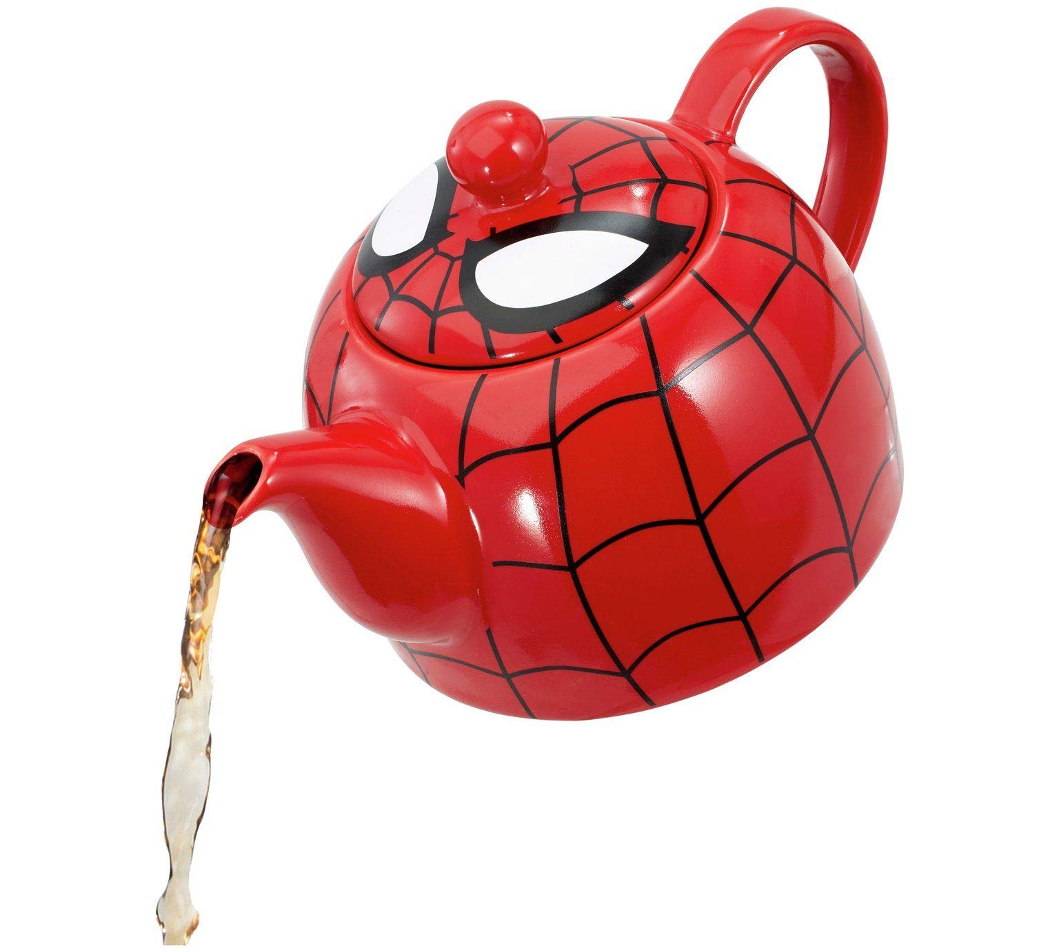 Marvel I am Spider-Man Ceramic Teapot with Web Mask Detail Lid