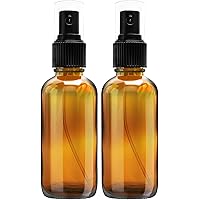 Nylea Small Glass Spray Bottles for Oil, Hair, Plants Water Empty Fine Mist and Refillable Mister Amber Mini Travel Size Bott