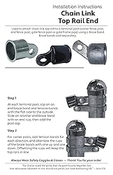 Jake Sales 1-7/8" Top Rail End for Chain Link Fence