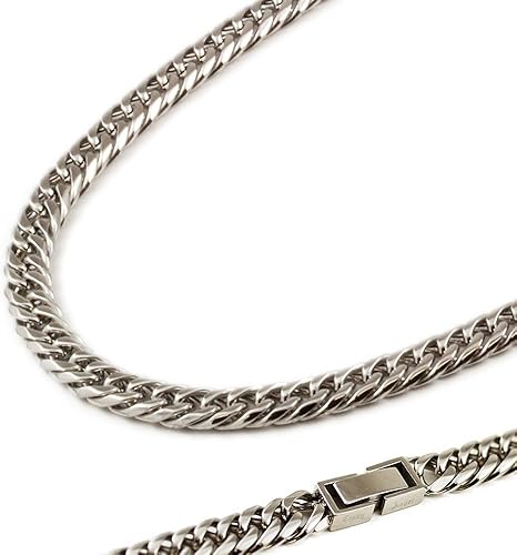 Amazon Crazyangel ステンレス 6面wキヘイ 喜平 6 5 60cm ネックレス メンズ オリジナルクロス１枚付 ブレスレット 通販