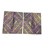 Mogul Cushion Case Purple Decorative Polysilk Ethnic Patchwork Cushion Cover Home Decor