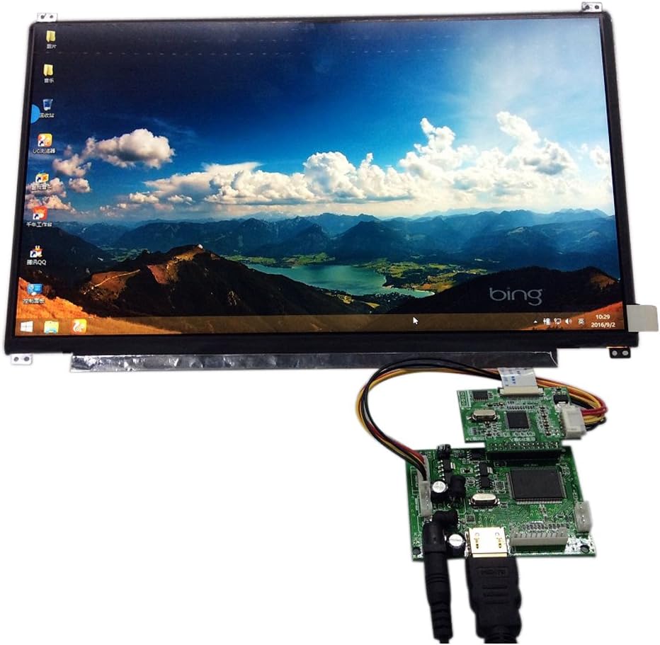 13.3 inch 8 Bit Display Screen 1920x1080 IPS 1080P Suitable for Car Raspberry Pi 3 Game PS4 Monitor