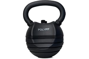 Polyfit Adjustable Kettlebell Set | 30/40/50 lbs | Kettlebell Weights for Home Gym
