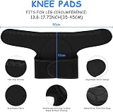 Flintronic 2 Pair Knee Pads Work 20mm Thick EVA Anti-Slip Adjustable L view 2